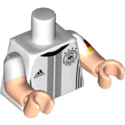 Torso, Dual Molded Arms, Adidas and DFB Logos / 'SCHWEINSTEIGER 7' Back Print, White Sleeves Pattern, Light Nougat Arms and Hands
