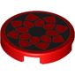 Tile Round 2 x 2 with Bottom Stud Holder with Star Wars Eclipse Fighter Logo Print