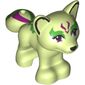 Animal, Fox with Magenta and Green Face Decoration Print