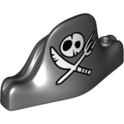 Hat Pirate with Skull and Crossed Knife and Fork Print