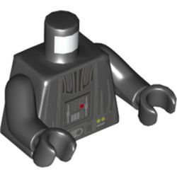 Torso Armor, Control Panel, and Belt Print (Darth Vader), Black Arms and Hands