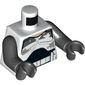 Torso Armor with Dirt Stains Print (Commander Wolffe), Black Arms and Hands