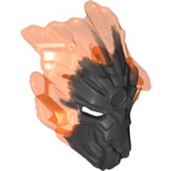 Large Figure Mask Umarak with Trans-Orange Marble Pattern