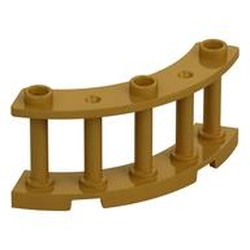 LEGO part  FENCE 4X4X2 in Warm Gold/ Pearl Gold