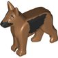 Animal, Dog, Alsatian / German Shepherd (Police Dog) with Black Eyes, Nose and Fur Print