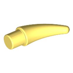 LEGO part 53451 Animal Body Part, Barb / Claw / Tooth / Talon / Horn, Small in Cool Yellow/ Bright Light Yellow