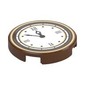 Tile Round 2 x 2 with Bottom Stud Holder with Roman Numerals Clock Print