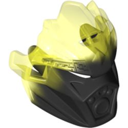 Large Figure Mask of Earth (Unity) with Marbled Trans-Neon Green Pattern