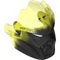 Large Figure Mask of Earth (Unity) with Marbled Trans-Neon Green Pattern