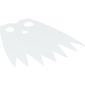 Neckwear Cape, Pointed with Metallic Silver Dots Print