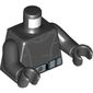 Torso Jacket, Uniform, with Belt Print (Imperial Death Trooper), Black Arms and Hands