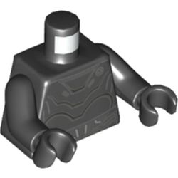 Torso Droid with Plates and Wires Print, Black Arms and Hands