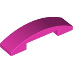 LEGO part 10093273 PLATE W. BOW 1X4X2/3 in Bright Purple/ Dark Pink