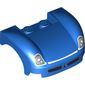 Vehicle Body, Wheel Arch / Mudguard 3 x 4 x 1 2/3 Curved Fenders with Silver Headlights - White Trim and Black Air Intakes print