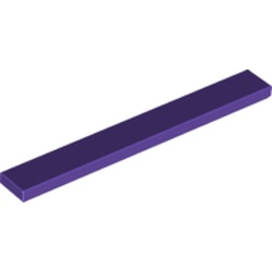 LEGO part 10004162 FLAT TILE 1X8 in Medium Lilac/ Dark Purple