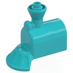 Duplo Train Front, Steam Engine with Cow Catcher [Plain]