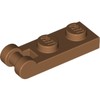 Medium Nougat Plate Special 1 x 2 with Handle on End [Closed Ends]