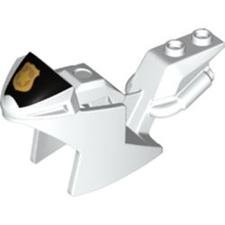 Fairing, Motorcycle, Racing (Sport) Bike with Black Front, Gold Police Badge