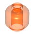 28621 MINI HEAD in Transparent Fluorescent Reddish Orange/ Trans-Neon Orange