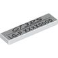 Tile 1 x 4 with Porsche 'GT3RS LG-P' and Code Print