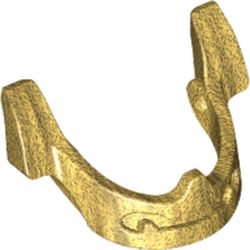 LEGO part VISOR, NO. 18 in Warm Gold/ Pearl Gold