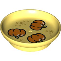 Duplo Dish with Pumpkins print