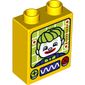 Duplo Brick 1 x 2 x 2 with Bottom Tube and The Joker Print