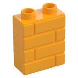 Duplo Brick 1 x 2 x 2 Brick Effect