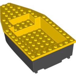 Boat 8 x 16 x 3 with Yellow Deck [Complete Assembly]