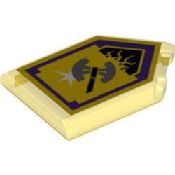 Tile Special 2 x 3 Pentagonal with Nexo Power Shield Print - Shining Axe