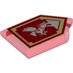 Tile Special 2 x 3 Pentagonal with Nexo Power Shield Print - Silver Pegasus