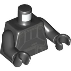Torso Imperial Death Trooper Armor Print, Black Arms and Hands