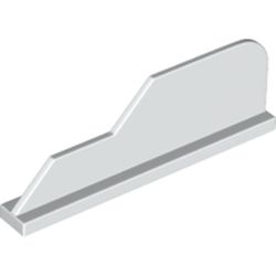 LEGO part RUDDER 1X8 W/ SHAPE in White