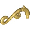 Pearl Gold Curled Decorative Ornament with Bar