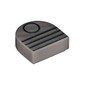 Tile 1 x 1 Half Circle - Black Circle and 4 Lines print (vent / piston)