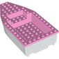 Boat 8 x 16 x 3 with Bright Pink Deck [Complete Assembly]