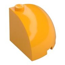 LEGO part 88293 ARCH BRICK 3X3X2 in Flame Yellowish Orange/ Bright Light Orange