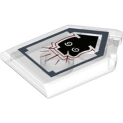 Tile Special 2 x 3 Pentagonal with Nexo Power Shield Print - Mindbender