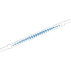 LEGO part  FLEX HOSE 10 MODULE W/3.2 SHAFT in Transparent/ Trans-Clear