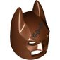 Mask, Batman Cowl, Black Stitched Seams Print