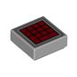 Tile 1 x 1 with Red Calculator Keypad Print