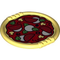 Duplo Disk with Pizza Margherita Print
