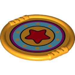 Duplo Disk with Red Star and Blue Circle Print