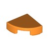 Orange Tile Round 1 x 1 Quarter