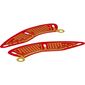 Sails, Curved with Gold Partitioned Squares on Red Background Print [Sheet of 2]