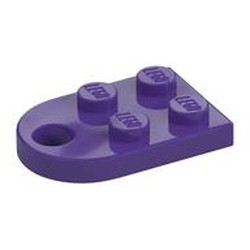 LEGO part  COUPLING PLATE 2X2 in Medium Lilac/ Dark Purple