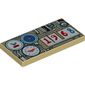 Tile 2 x 4 with Stylised Time Machinery Print
