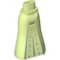 Minidoll Hips and Full Length Skirt with Magenta Dots and Sand Green Details Print
