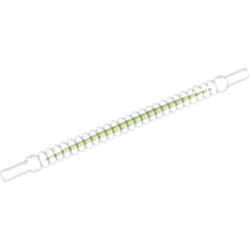 Flexible Ribbed Hose 8mm Ends 10L and Lime Center Pattern