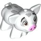 Animal, Pig, Small with Bright Light Pink Snout, Light Bluish Grey Spots, Happy (Pua)